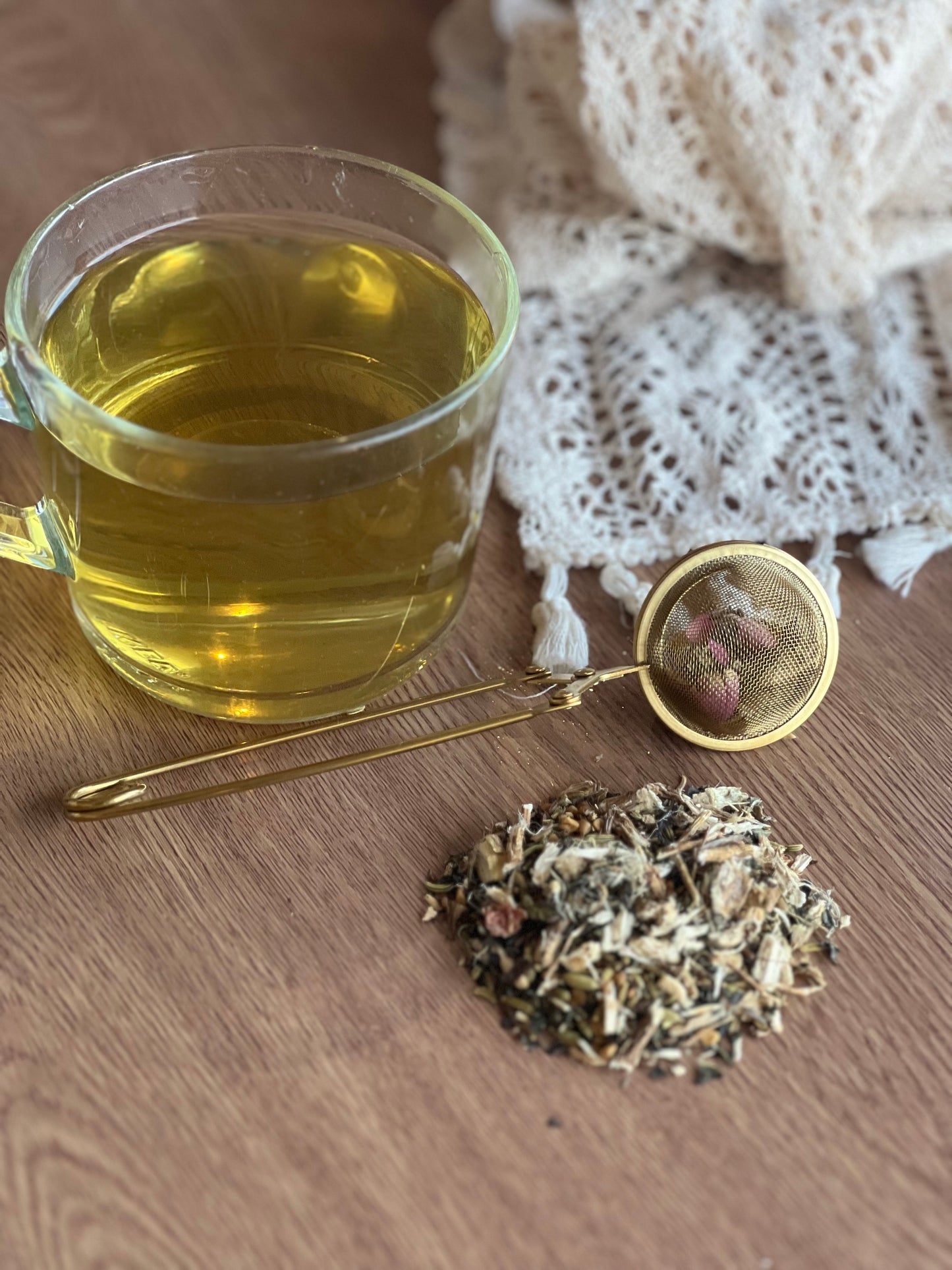 Inú Mi Gold Mesh Stainless Steel Tea Infuser